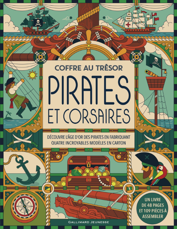Treasure Chest - Pirates and Corsairs - Discover the golden age of pirates by building four incredible cardboard models