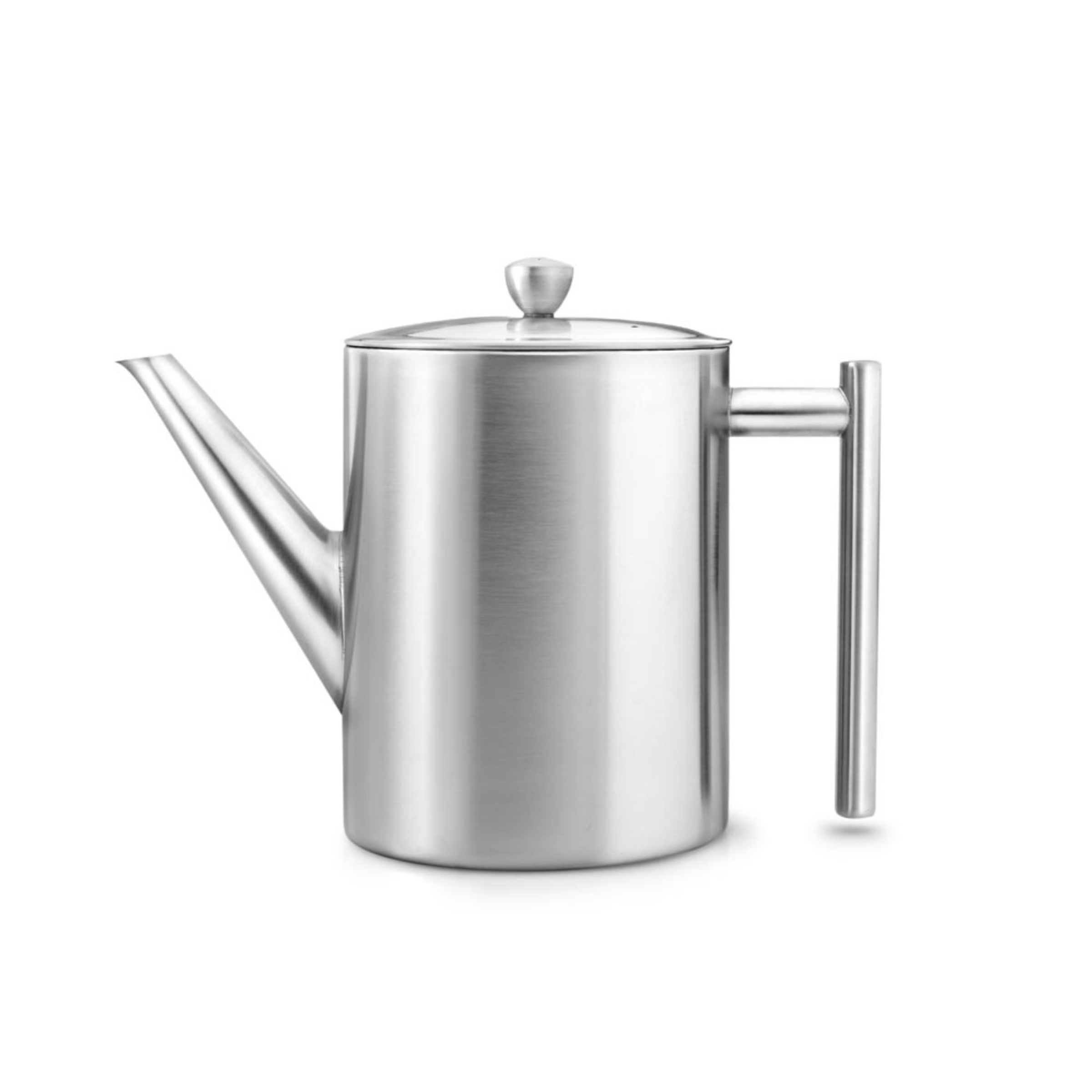 Minuet® - Cylinder Teapot 1.2L satin metal