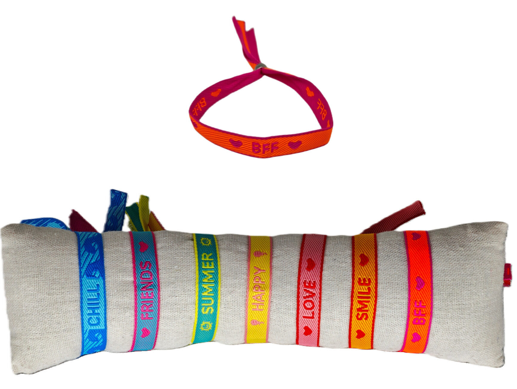 Lot de 35 Bracelets ruban à message