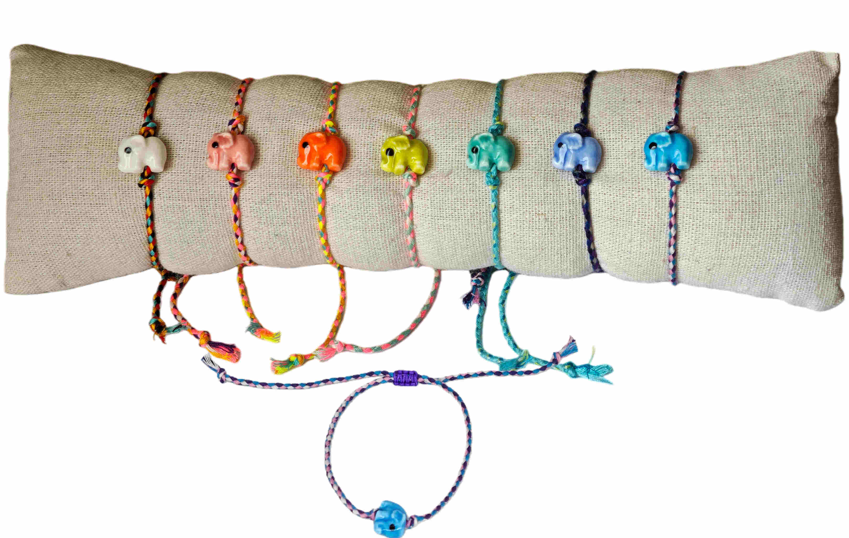 Lot de 35 Bracelets éléphants