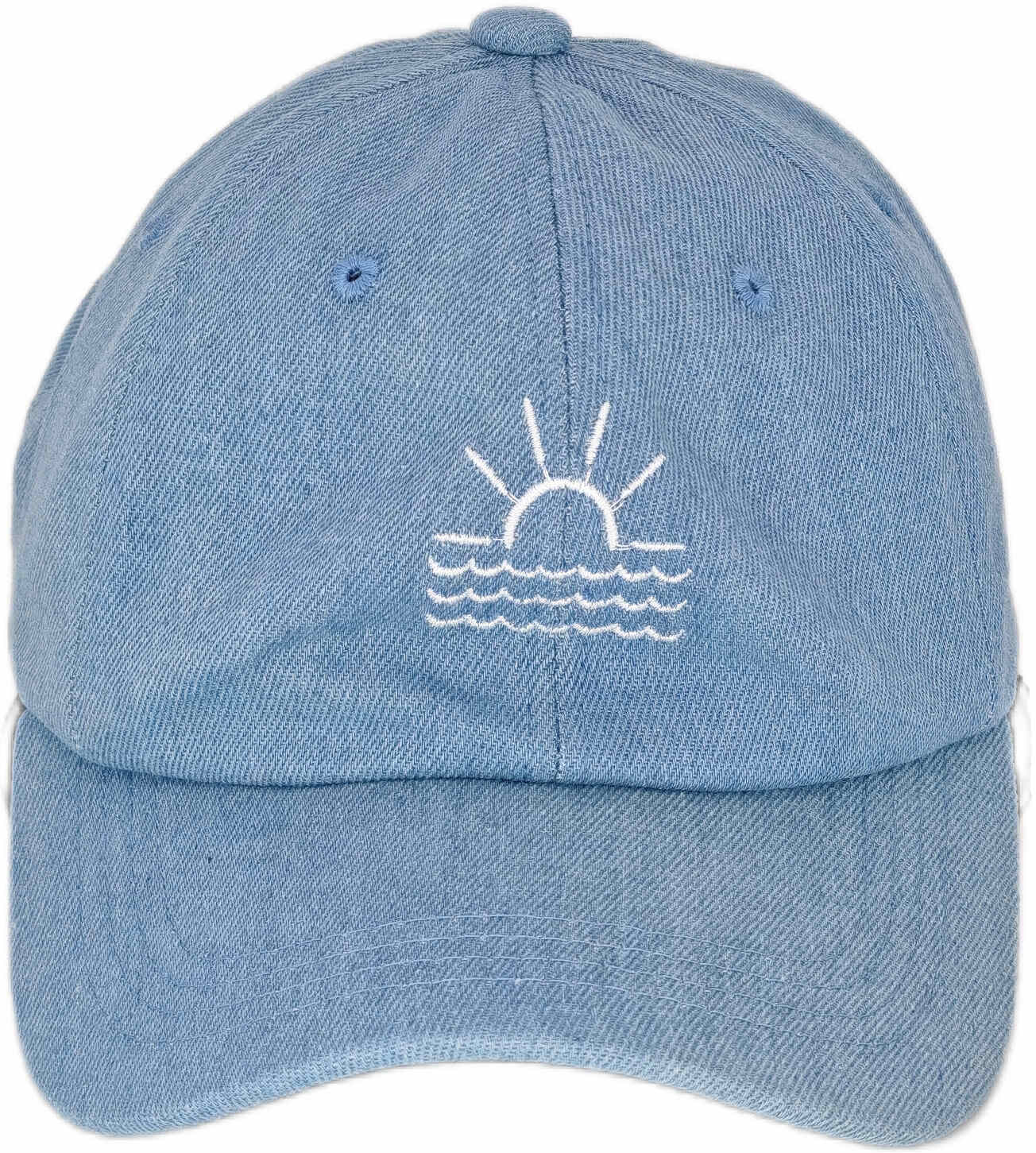 Pack of 12 Children's Denim Caps with Embroidered SUN Logo
