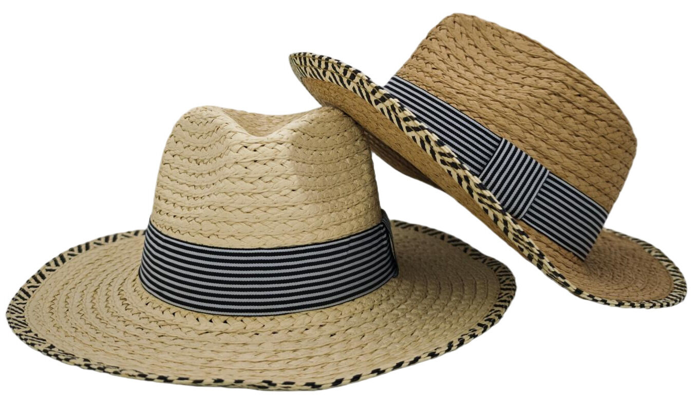 Lot de 4 chapeaux mixtes à rayures bleues