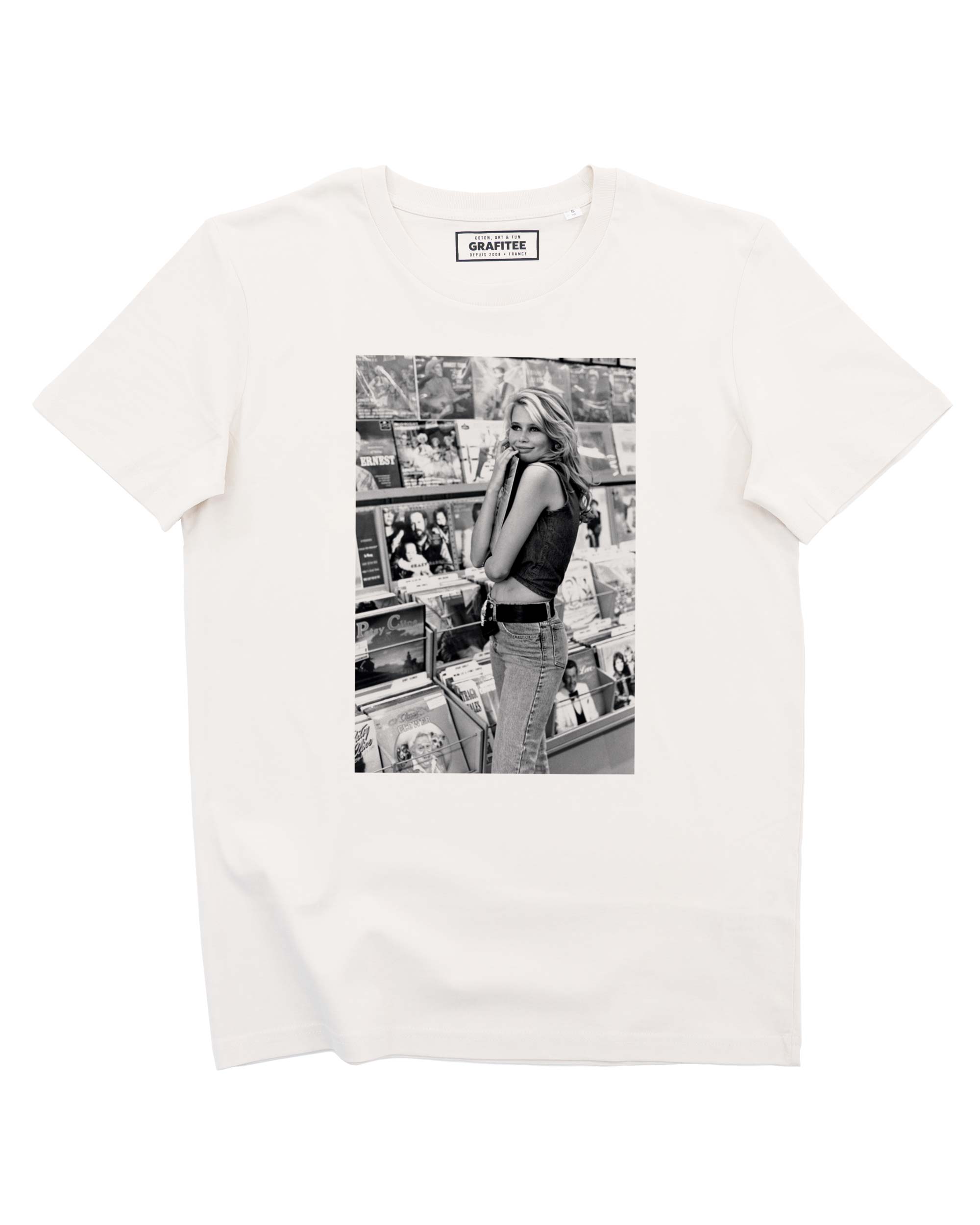 T-shirt claudia blanc casse - Cadeau pour femme