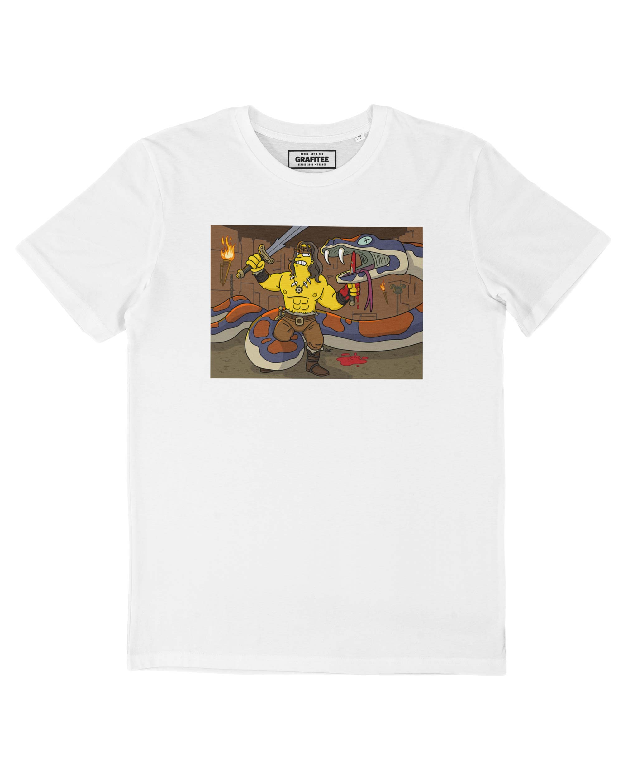 T-shirt conan blanc - Style urbain - Mode éthique