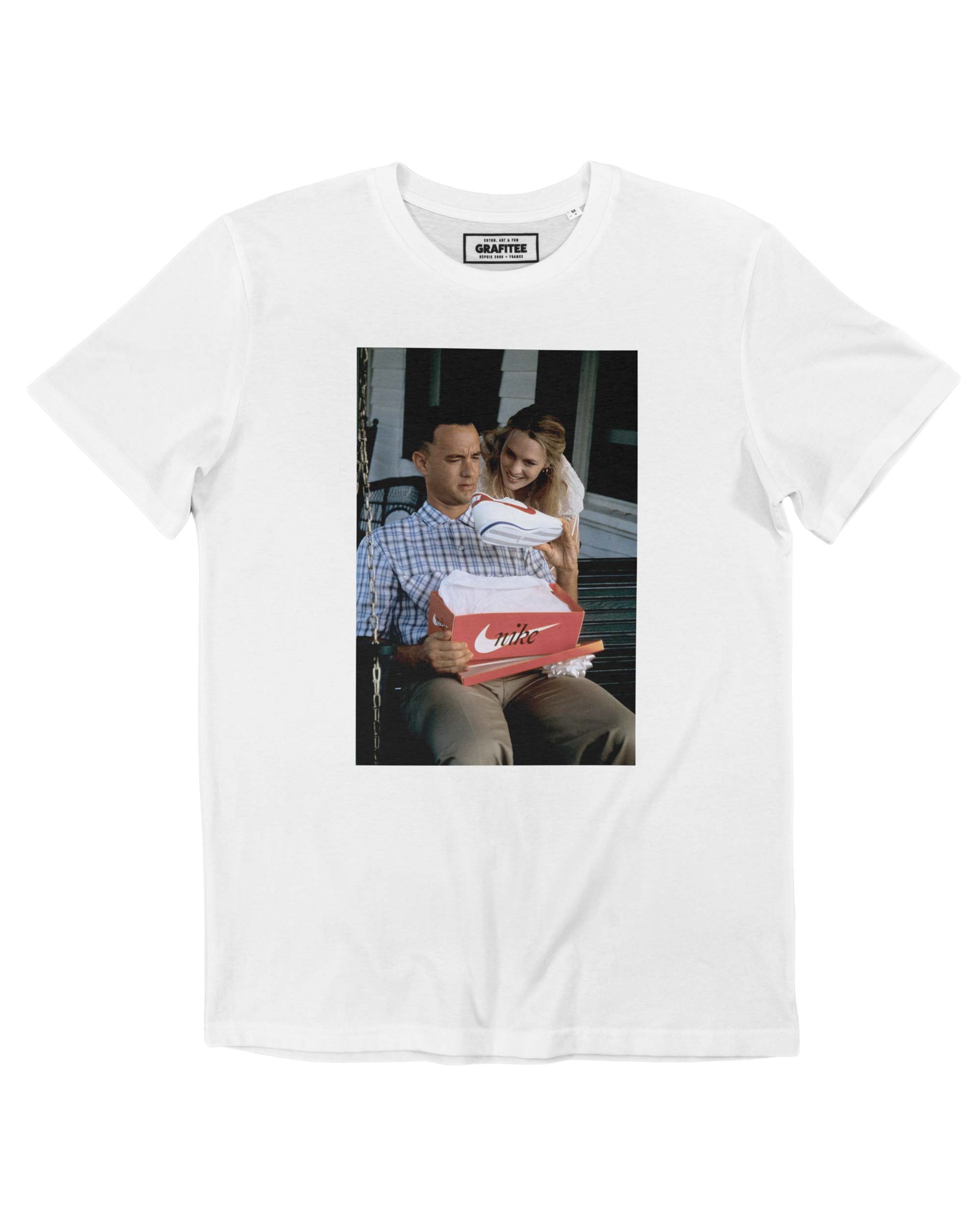 T-shirt cours forrest cours blanc 100% coton bio