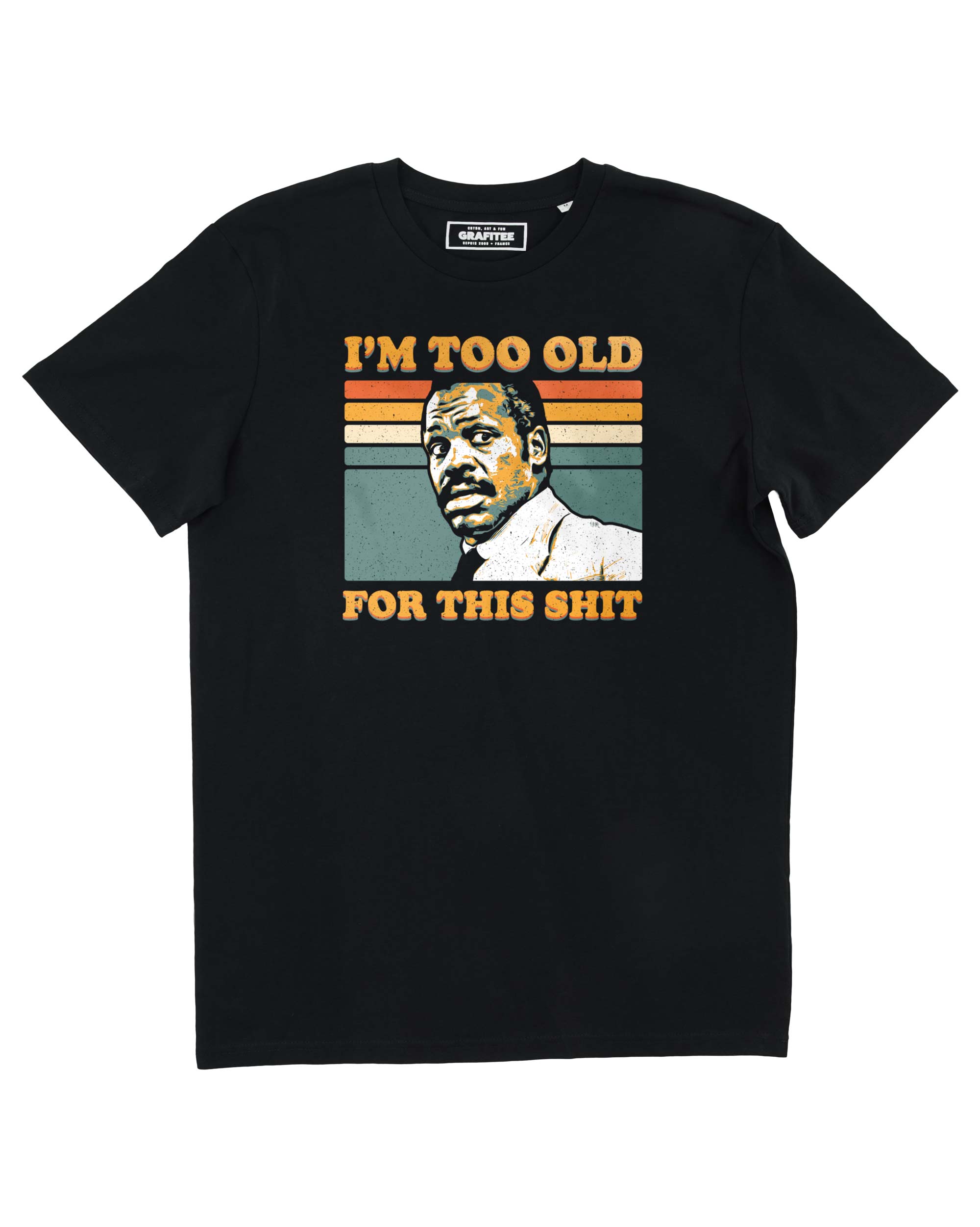 T-shirt too old noir - Idée cadeau fête des pères