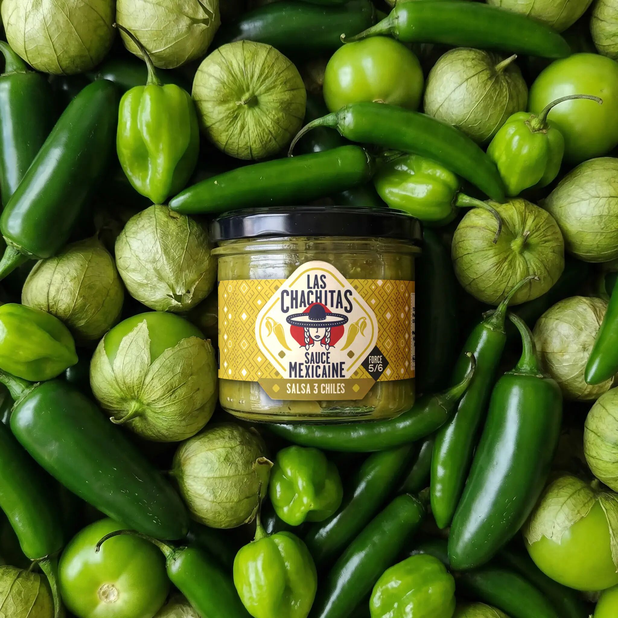Salsa 3 Chiles – fresh, fruity, tangy & intense (very hot) – 100g
