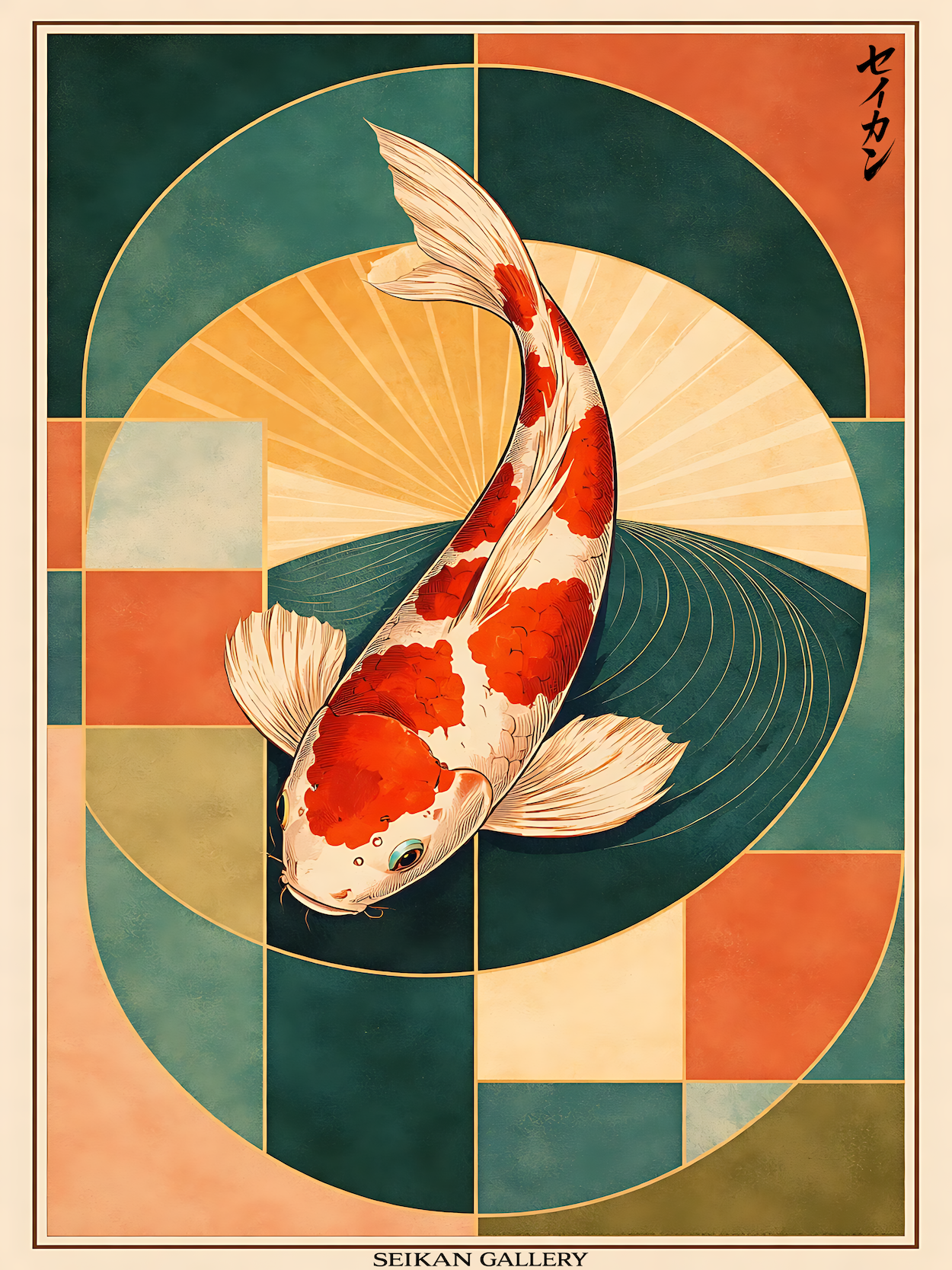 Poster / Affiche 30*40  — La carpe de l éternité