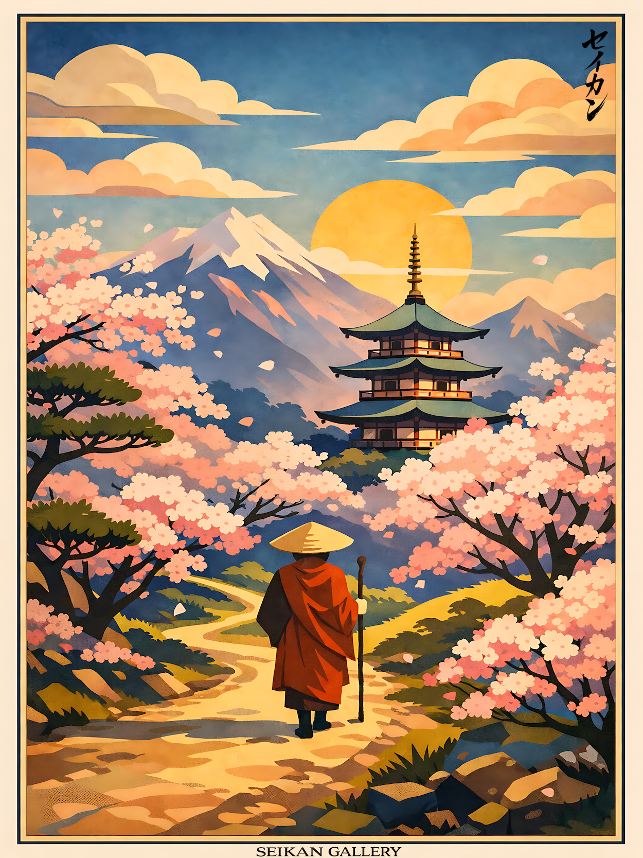 Poster / Affiche 30*40  — La montagne intérieure