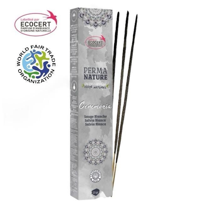 Perma Nature Ceremonia Sauge Blanche Labellisée Ecocert-Commerce Équitable 15g