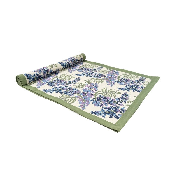 Blue Wisteria Table Runner