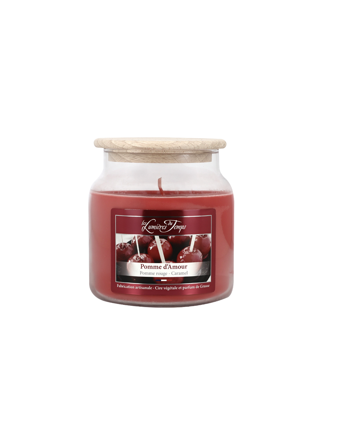 Decorative colored wax candle 430 g