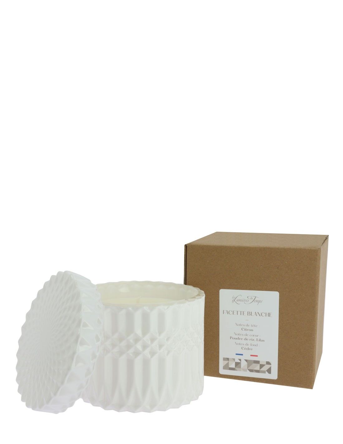 Facette White scented candle 360g