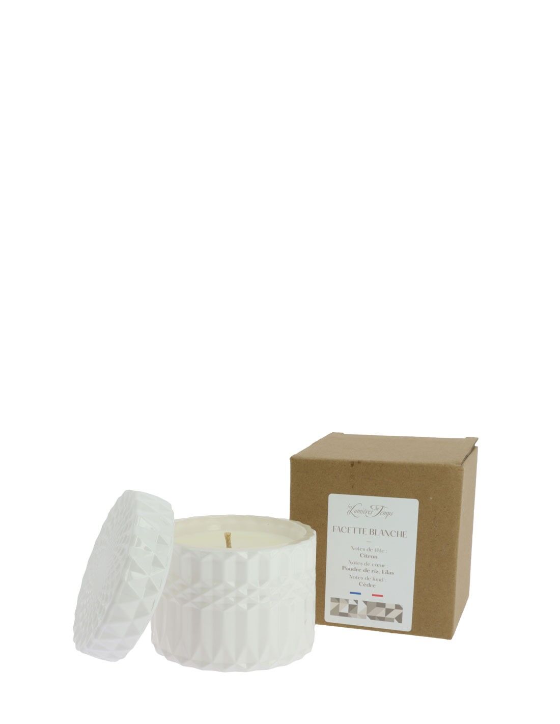 Facette White scented candle 220g