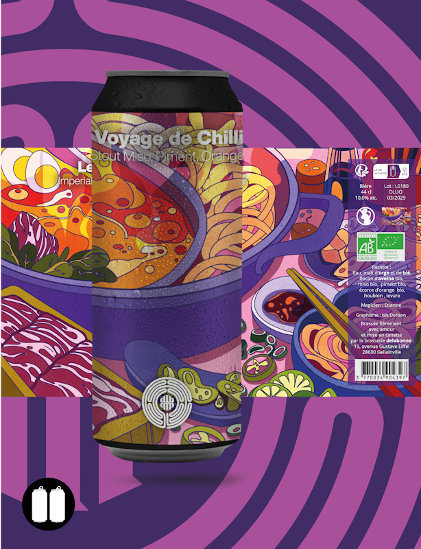 Le Voyage de Chilliro - Imperial Stout Miso, Piment, Orange