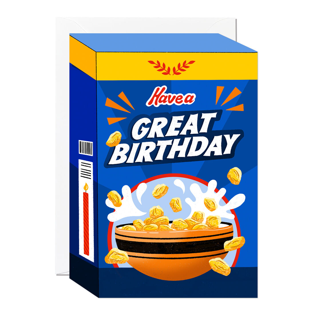 Cereal de cumpleaños estupendo