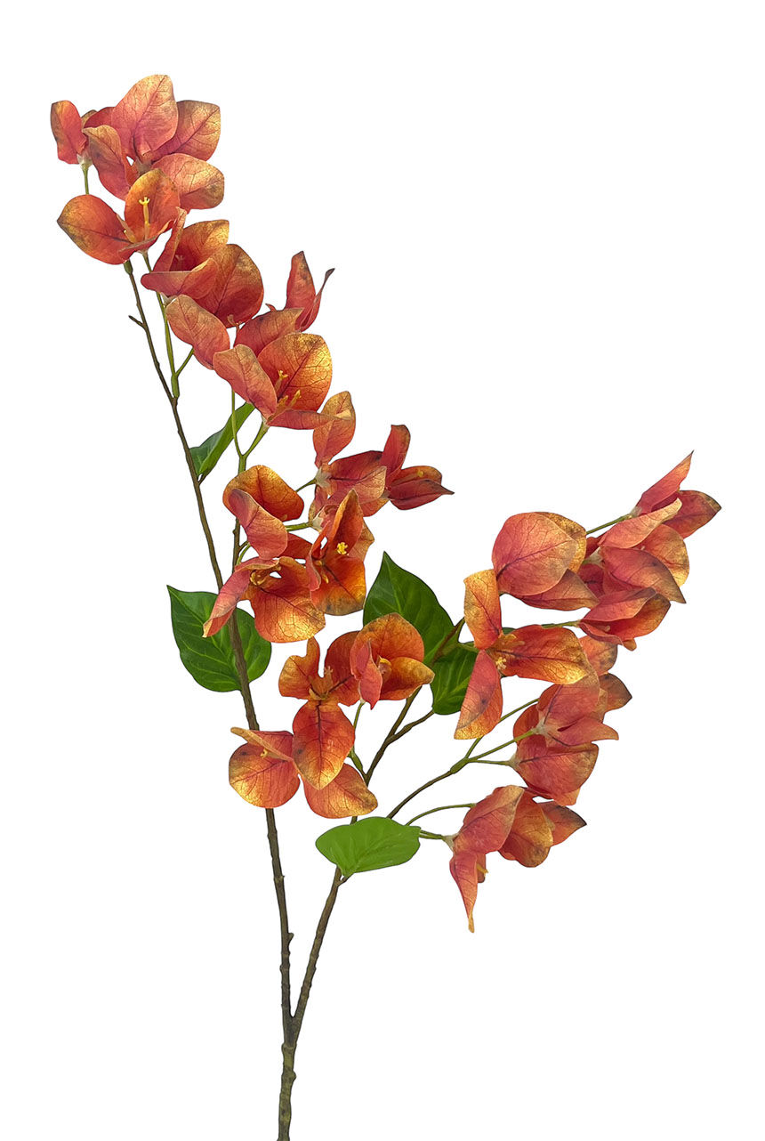 R.Bougainvillée en polyester orange 75 cm