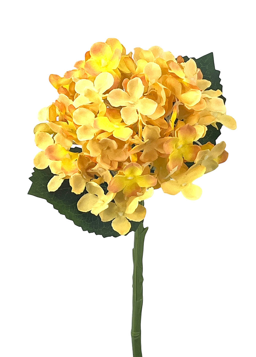 R.Hortensia Poliest.Naranja, 38Cm(15Cm)