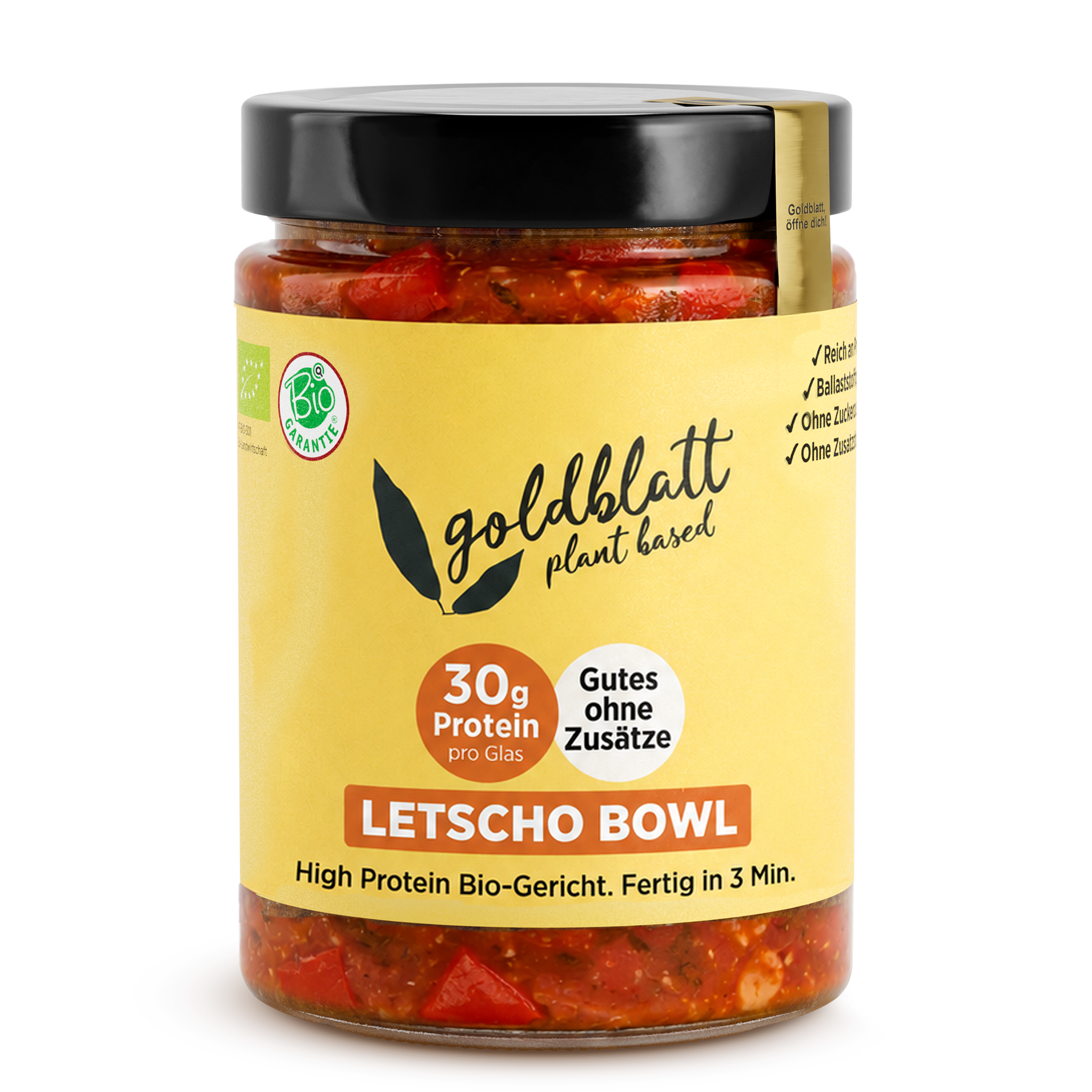 Goldblatt Organic Lecho Bowl – Comida preparada con alto contenido en proteínas