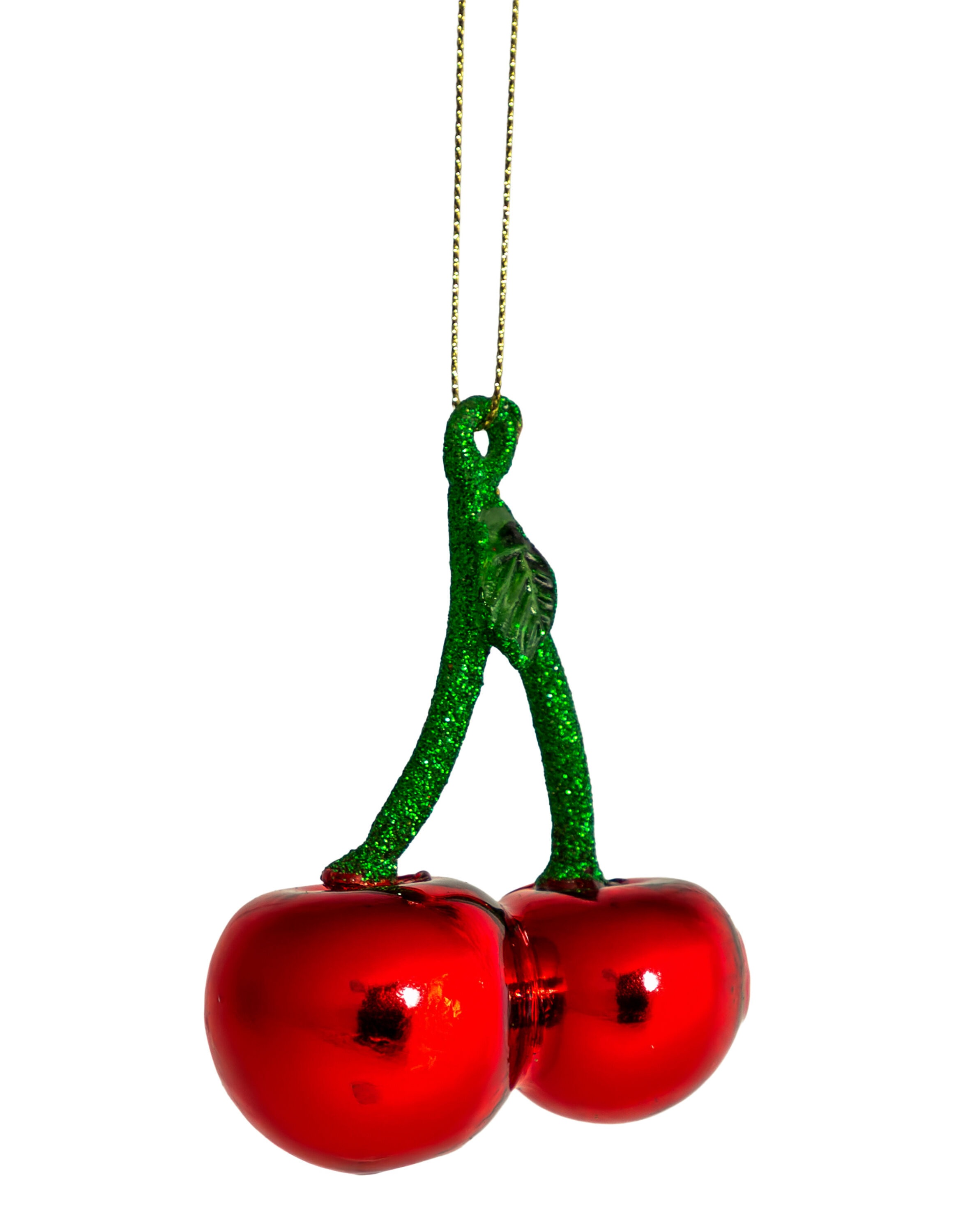Cherry Decorative Glass Hanging Ornament