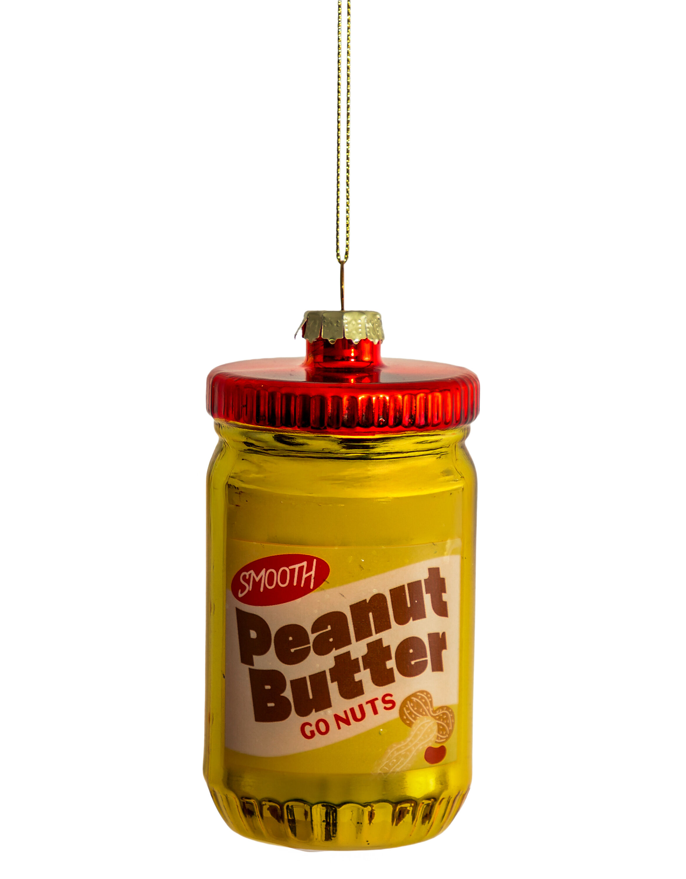 Peanut Butter Decorative Glass Hanging Ornament