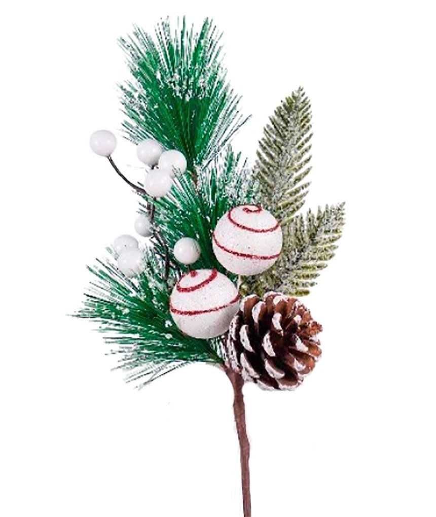 Pick Bola/Piñas Blanco, 36Cm