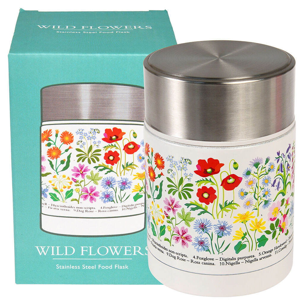 Stainless steel food flask - Wild Flowers