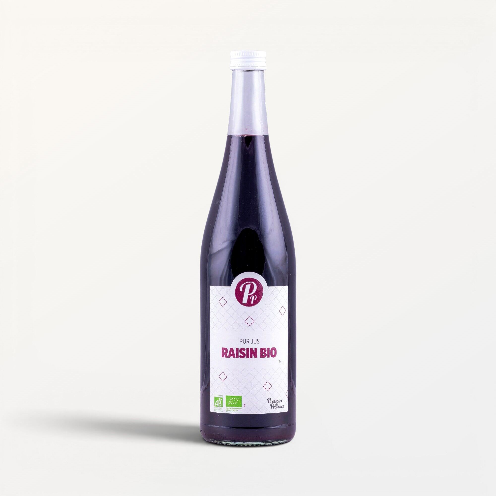 Fruit juice - Pure organic grape juice - 74cl - E401