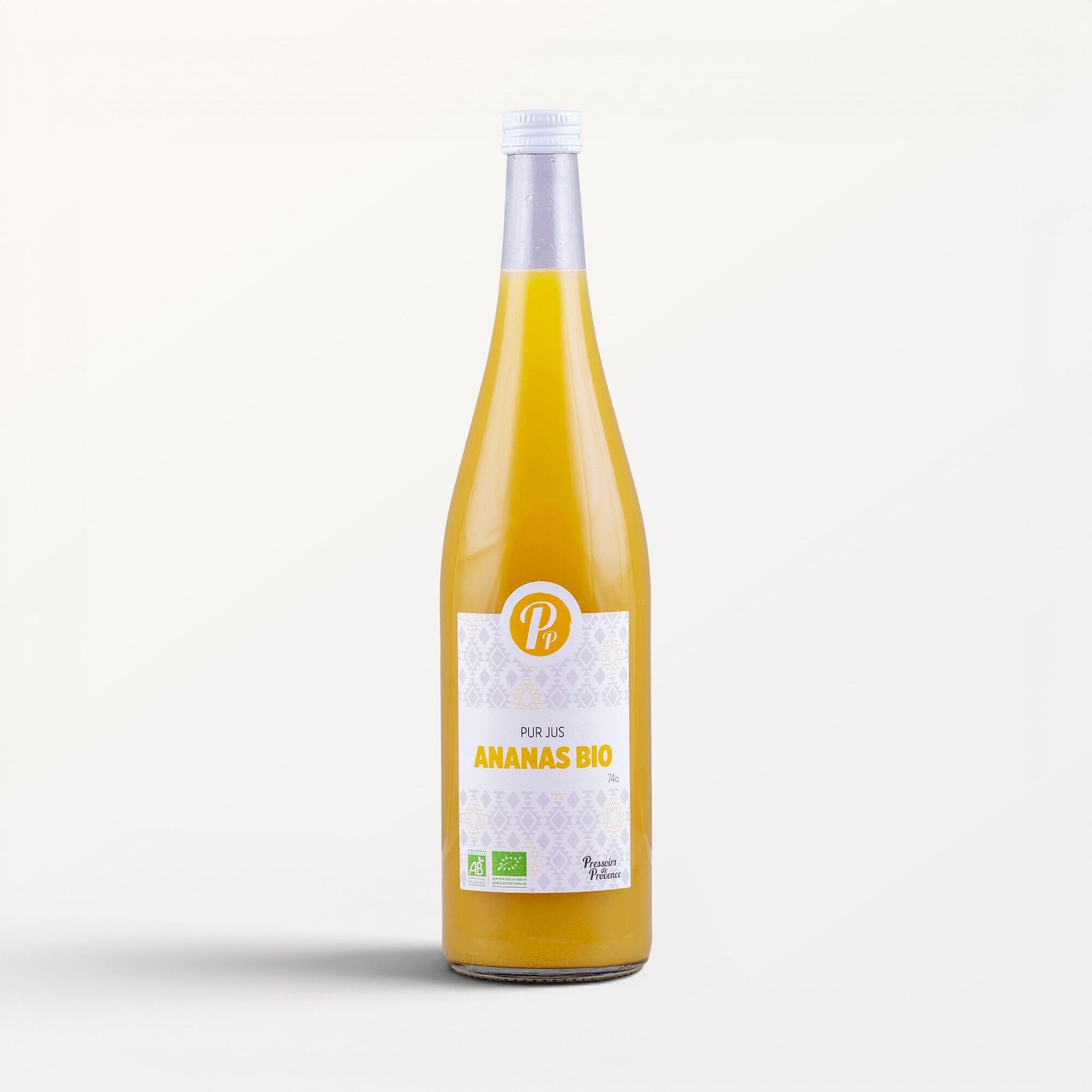 Fruit juice - Pure organic pineapple juice - 74cl - E407
