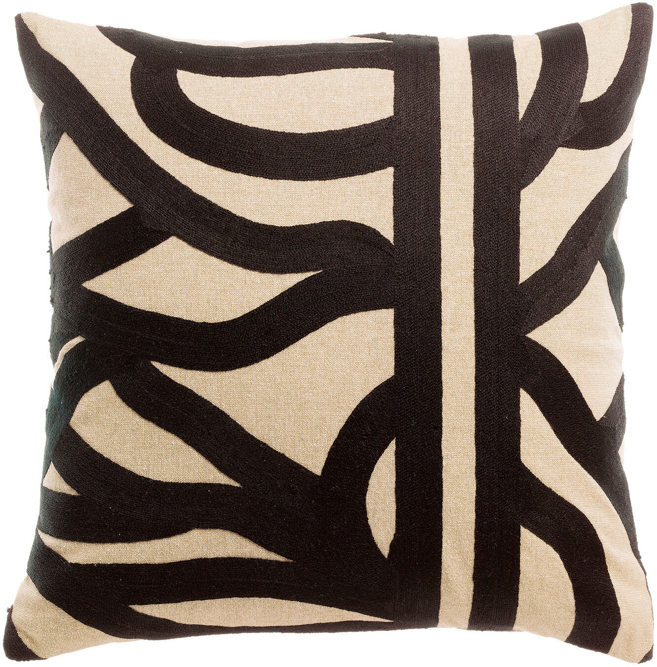 Coussin brodé Ezia Ombre 45 x 45