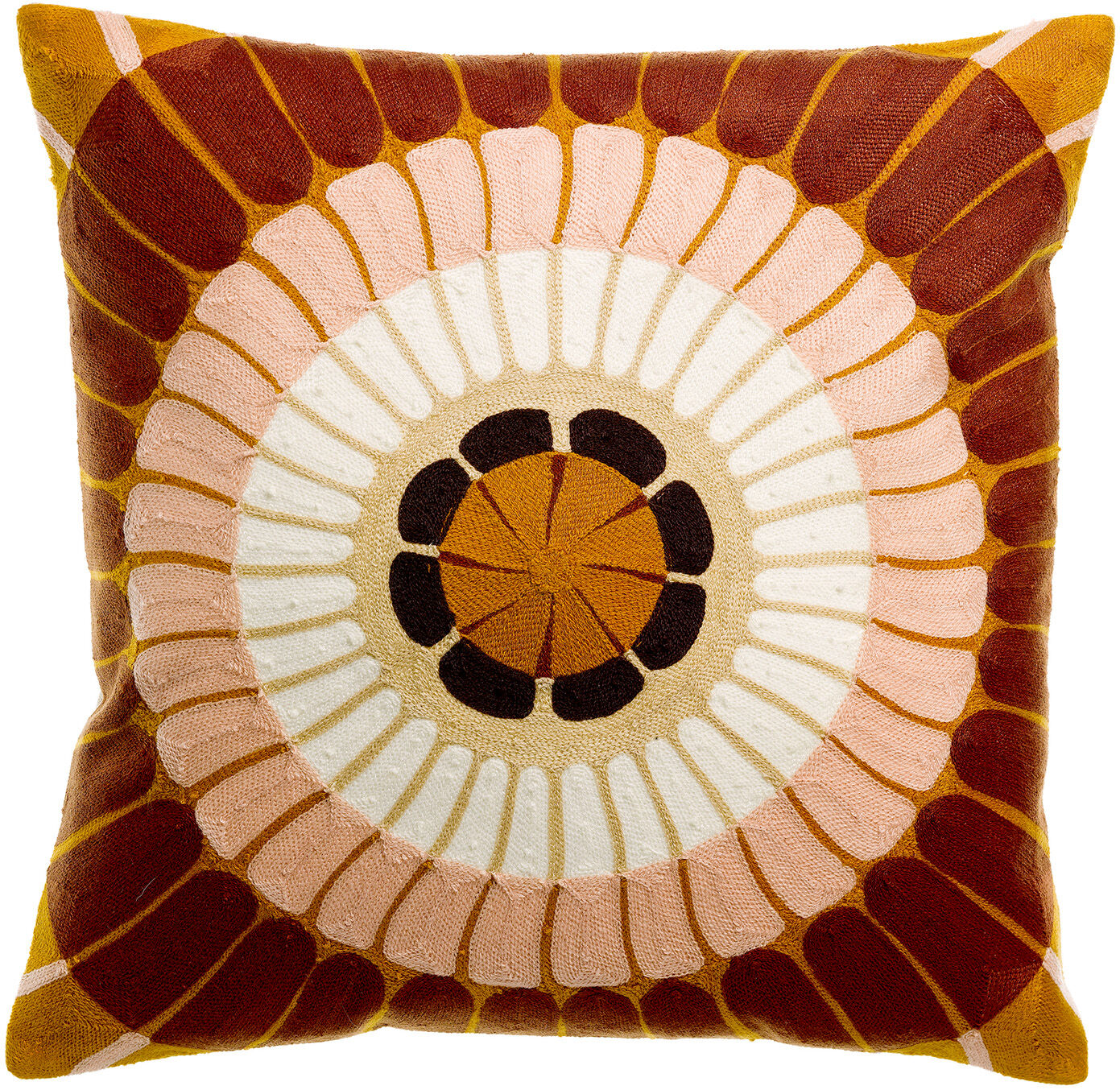 Coussin brodé Zeno Forêt 45 x 45