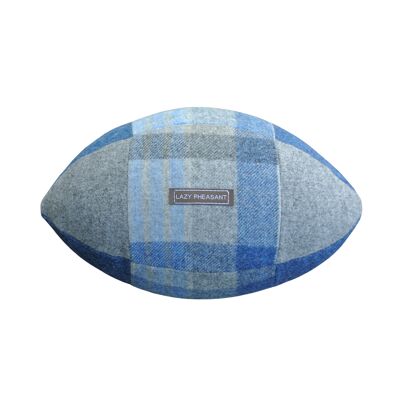 Rugby Ball Cushion - Blues - No Gift Bag