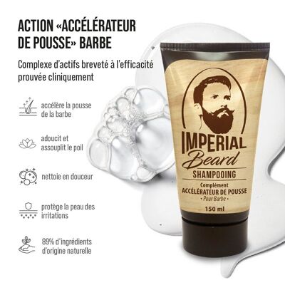 Shampoo accelerante per la crescita della barba