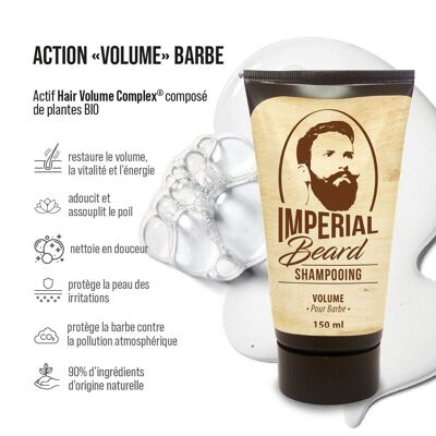 Shampooing volume pour la barbe