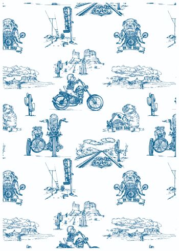 Body - Blue Biker - Manches Courtes 2