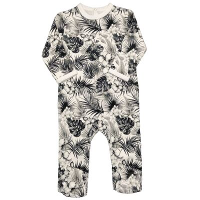 Pajama - Tropical Black and White - 1 piece