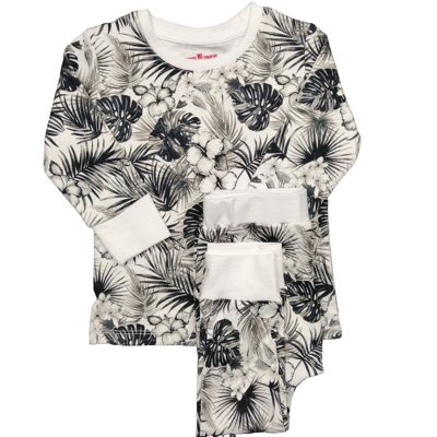 Pyjama - Tropical Black and White - 2 pièces (2-3 ans)