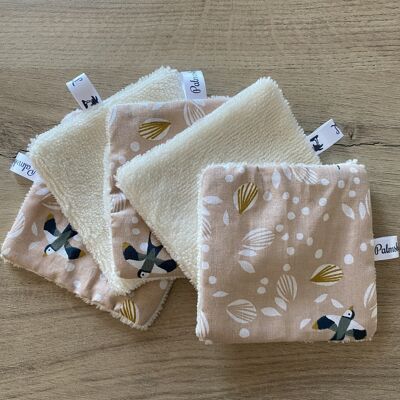 Washable and reusable "Lou" wipes