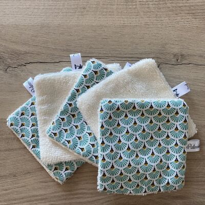 Washable and reusable "Zoé" wipes