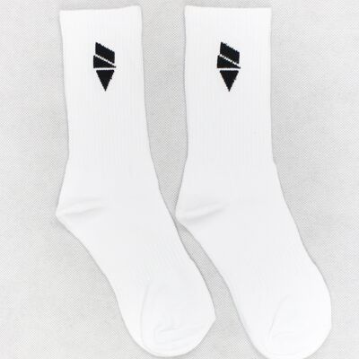 Mens Distance White Socks
