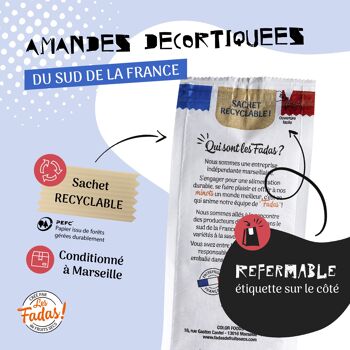 FRUITS SECS / AMANDE DECORTIQUEE ORIGINE France 7x125G 4