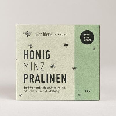 Bombones de miel / pralinés de miel menta 9 piezas