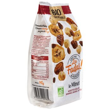 FRUITS SECS / MIX LE MINOT BIO 7x145G (noisettes, bananes, raisins, dattes) 8