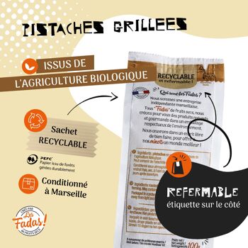 FRUITS SECS / PISTACHE GRILLEE SANS SEL BIO 7x100G 4