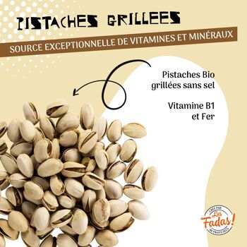 FRUITS SECS / PISTACHE GRILLEE SANS SEL BIO 7x100G 5