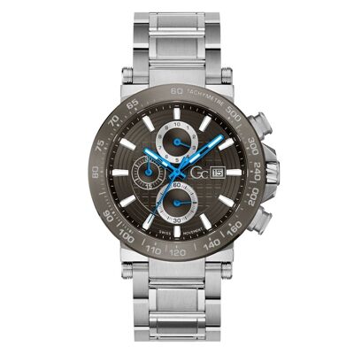 Montre à quartz analogique Gc pour hommes Y37011G5MF