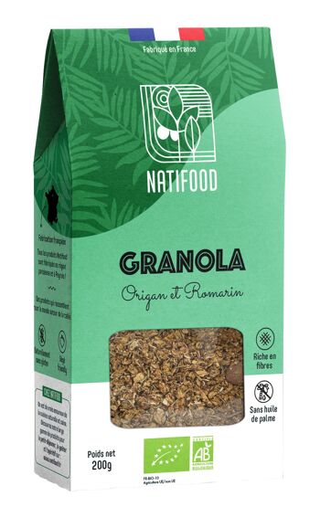 Granola Salé Origan et Romarin 200g BIO 2