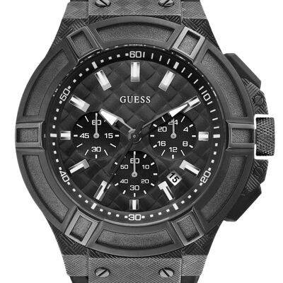 Montre à quartz analogique Guess pour hommes W0408G1