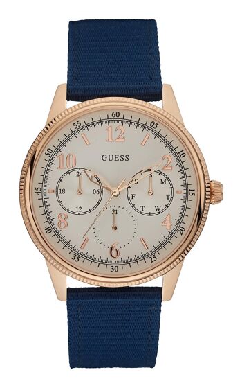 Montre à quartz analogique Guess pour hommes W0863G4