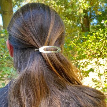 Silver Eva hair clip 2